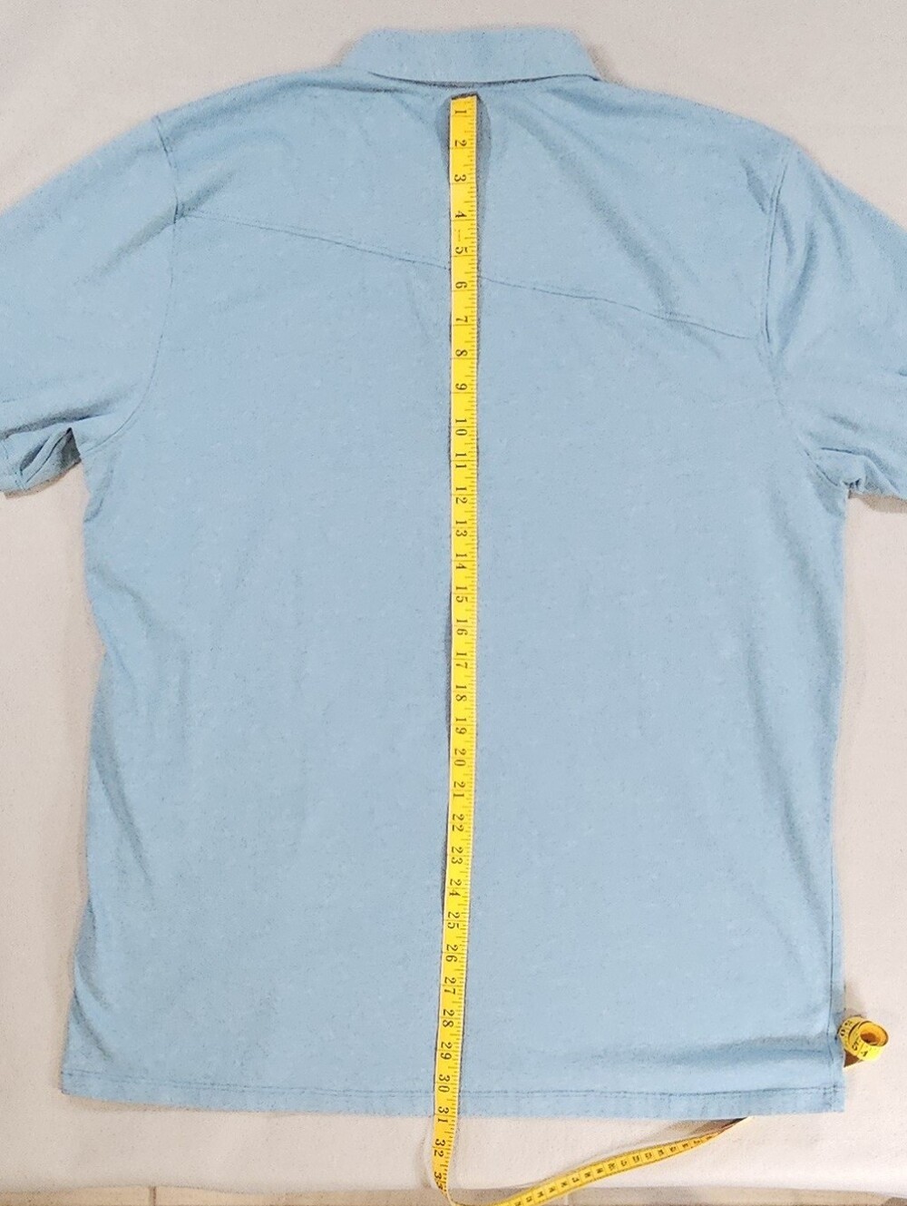 Volcom Men's 2XL Light Blue Short Sleeve Polo Shirt - Picture 9 of 11